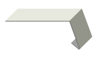 Vorschau: Trauf-Tropfblech mit Dreikant ohne Falz