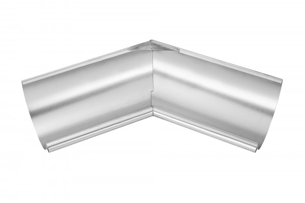 Rinnenwinkel - Inneneck - 135° (=45°) halbrund - Schenkellänge 300 mm Zink