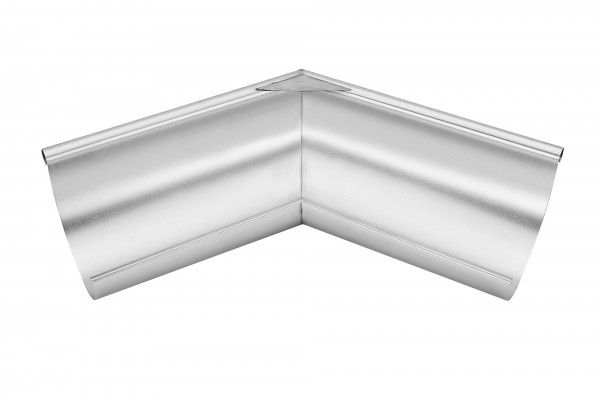 Rinnenwinkel - Ausseneck - 135° (=45°) halbrund - Schenkellänge 300 mm Zink